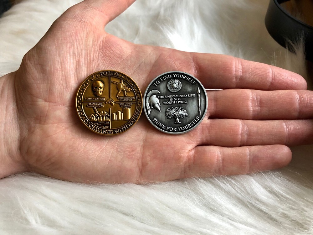 Socrates Coin - Know Thyself- Wisdom - Athena