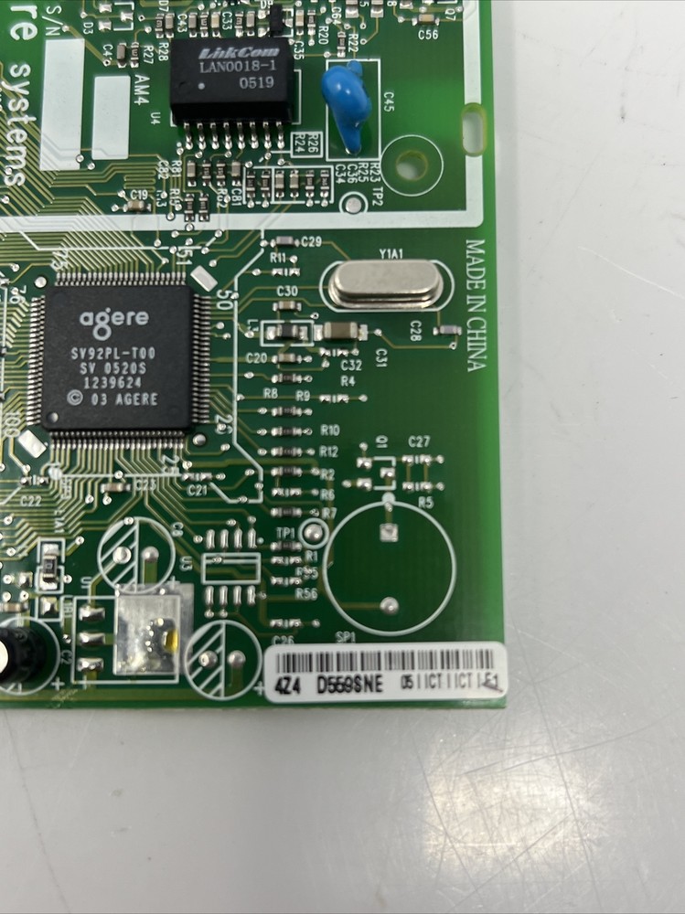 HP Pavilion PC Modem P/N 5188-2582 Agere Systems|BK779 Computer PC CPU Works