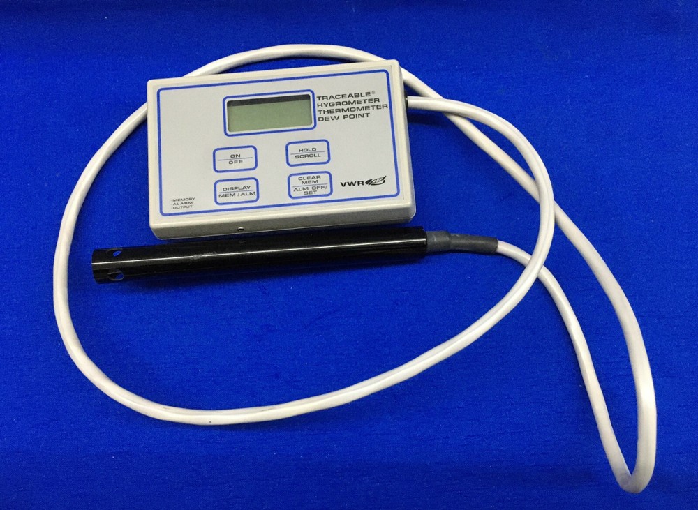 VRW 35519-020 TRACEABLE ® HYGROMETER THERMOMETER DEW POINT