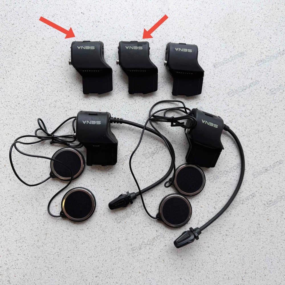 Helmet Clamp W/ Mic & Speakers For Sena 20S Bluetooth Intercom