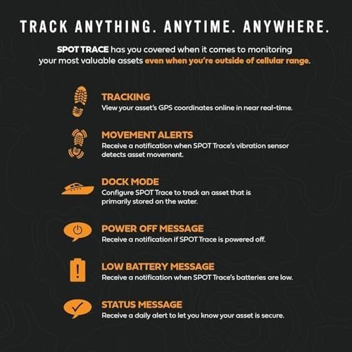 Spot Trace Satellite GPS Tracker w/DC Cable Globalstar Subscription
