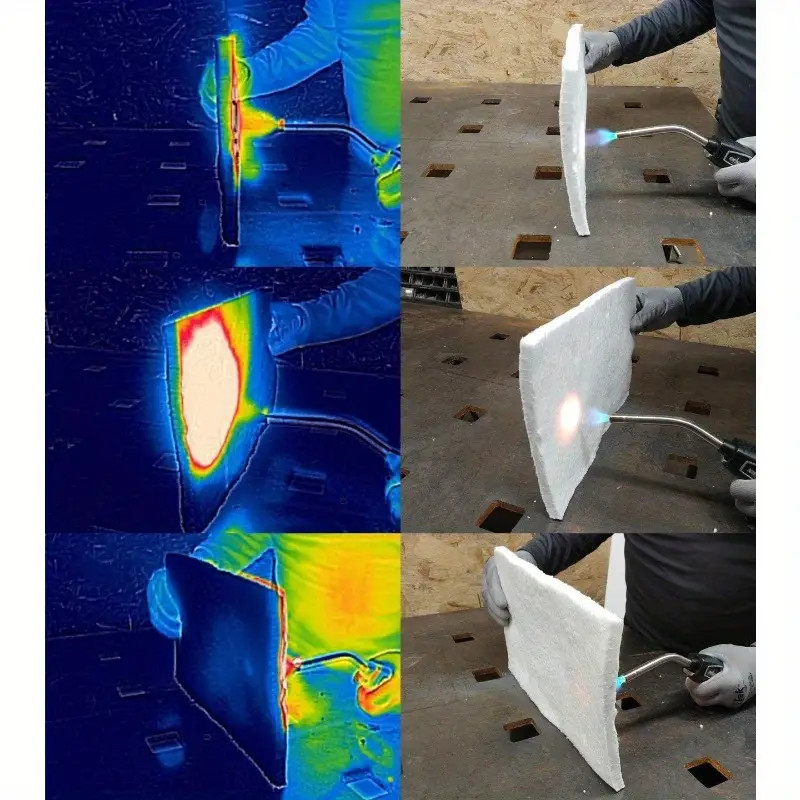 Ceramic Fiber Alternative Blanket Insulation High Temperature Fireproof Mat Pad