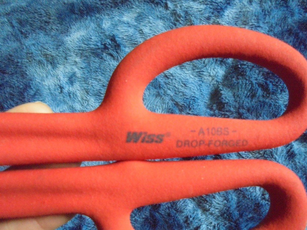 10" Wiss A10BS Drop-Forged Red Scissors