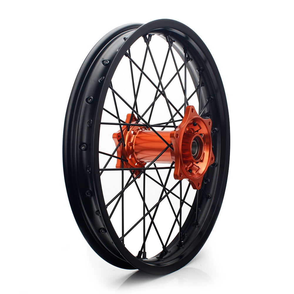 21'' 18'' Complete Wheels Set Orange Hub Rim 125-540 SX EXC SXF For HUSABERG 03+