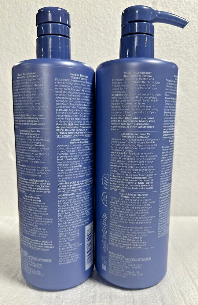Paul Mitchell Bond Rx Shampoo & Conditioner 24 Oz Duo
