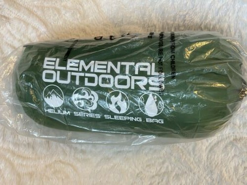 Elemental Outdoors Helium series sleeping bag