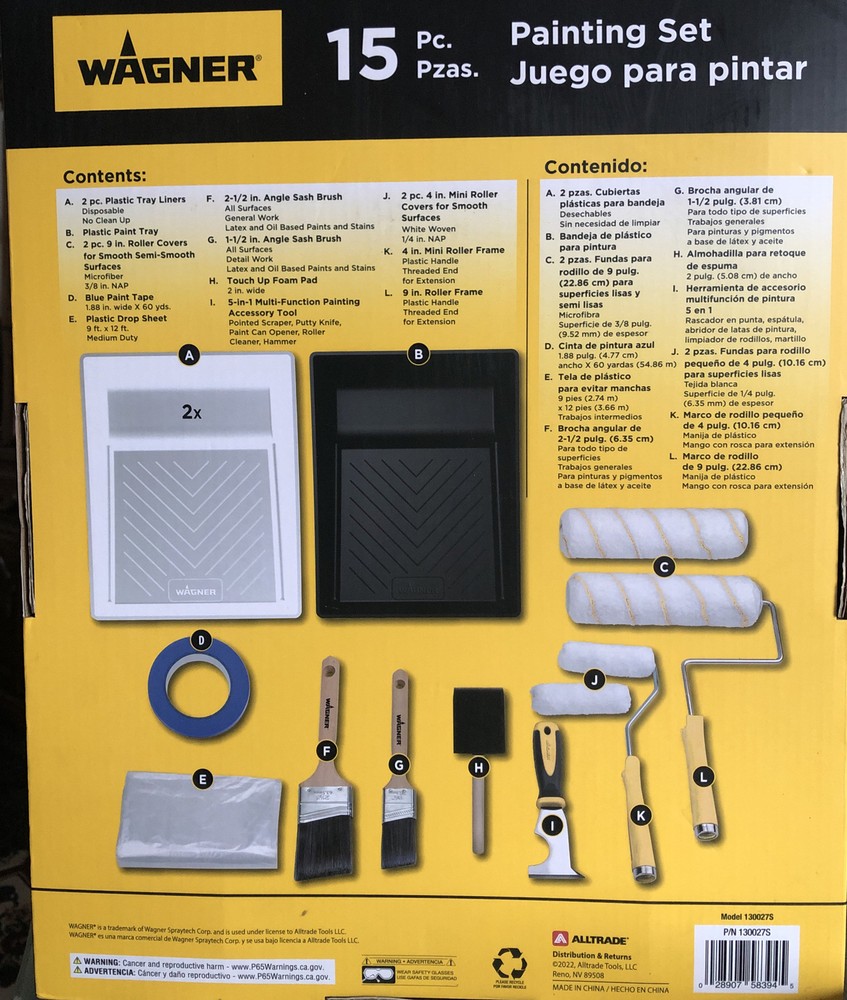 Wagner 15 Pc Paint Set:
