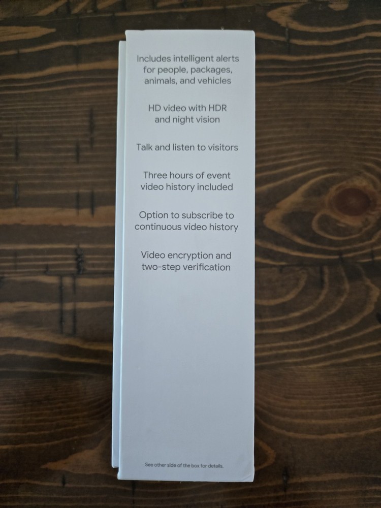 Google Nest Doorbell, Wired - Ash