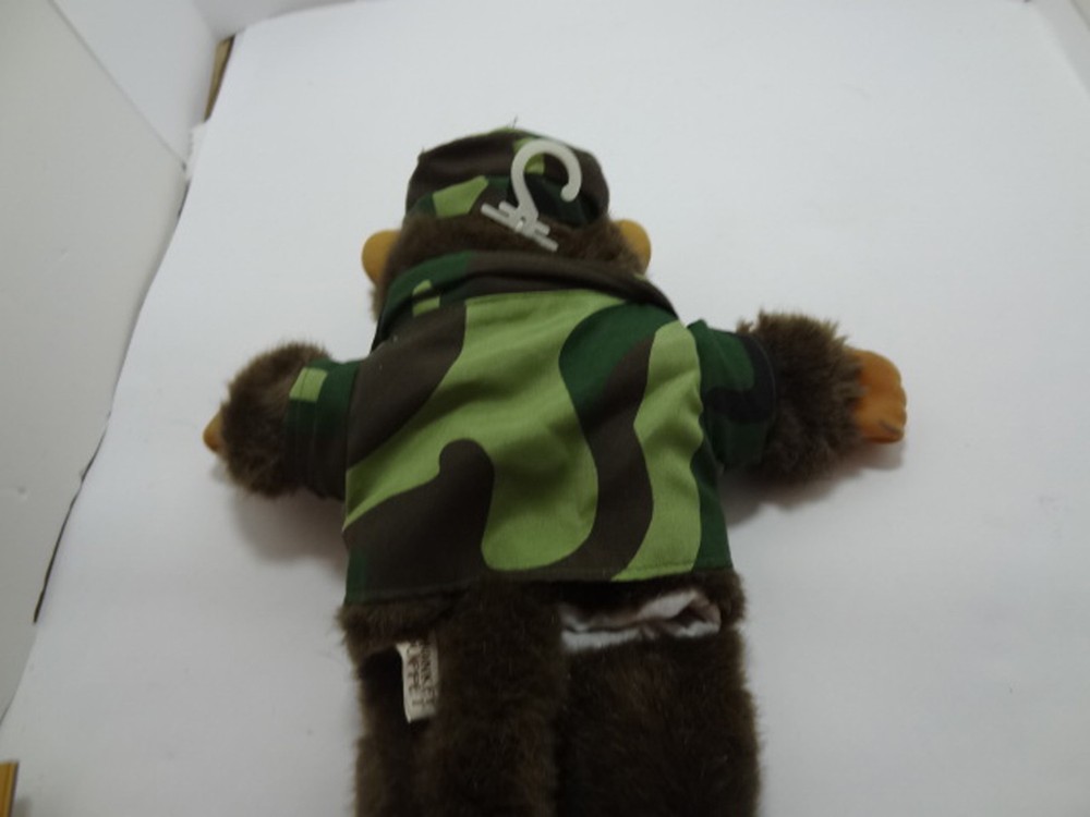 Monkey Puppet Novelty Puppet plush Camo Clothes 15”