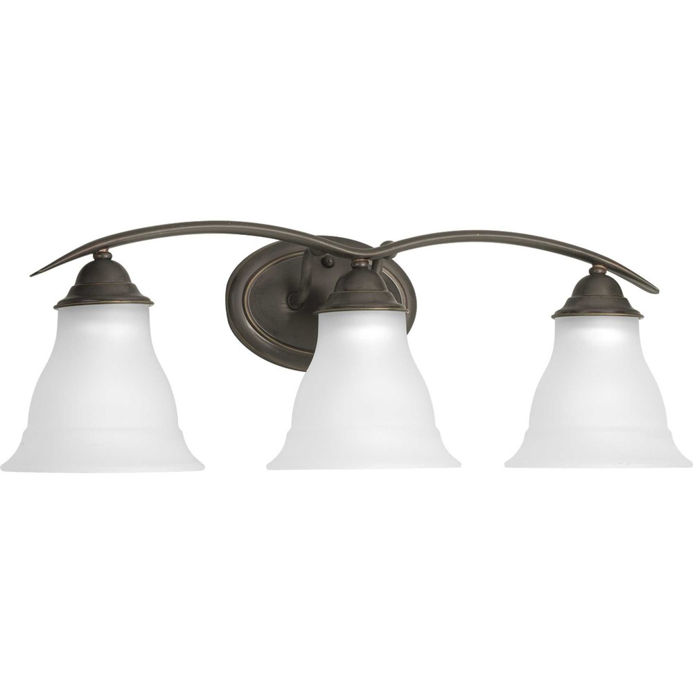 Progress Lighting P3192 Trinity 3 Light Bathroom Vanity Light - Nickel