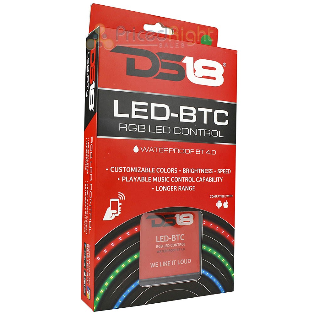DS18 RGB LED Bluetooth 4.0 Controller Light iOS Android iPhone LED-BTC IP65