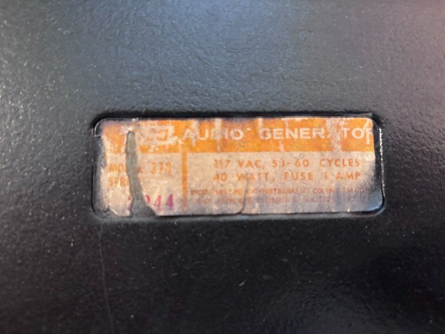 EICO Model 378 Audio Generator Working/Read