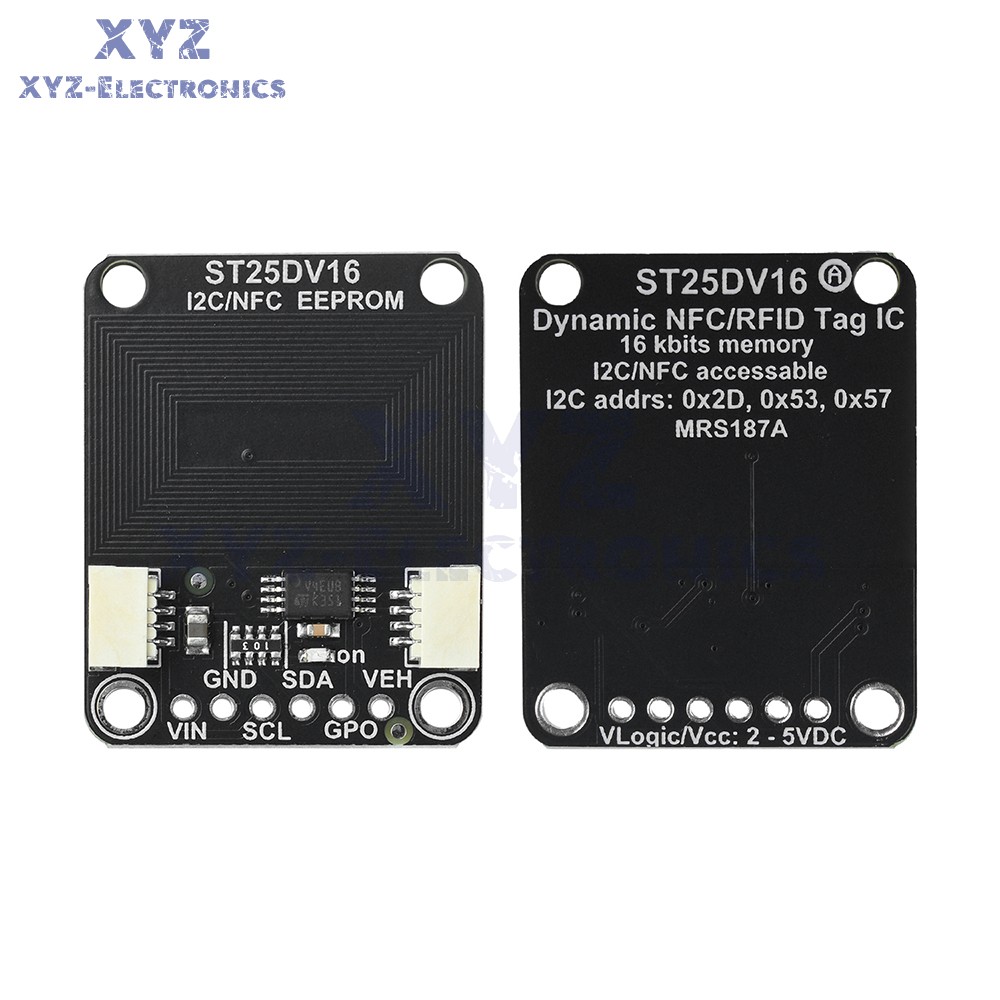 ST25DV16K I2C RFID Dynamic Tag Module Compatible with STEMMA QT/Qwiic Interface