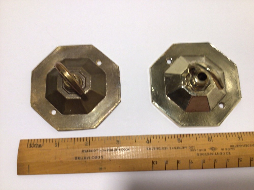 ONE VINTAGE BRASS CEILING ROSE.