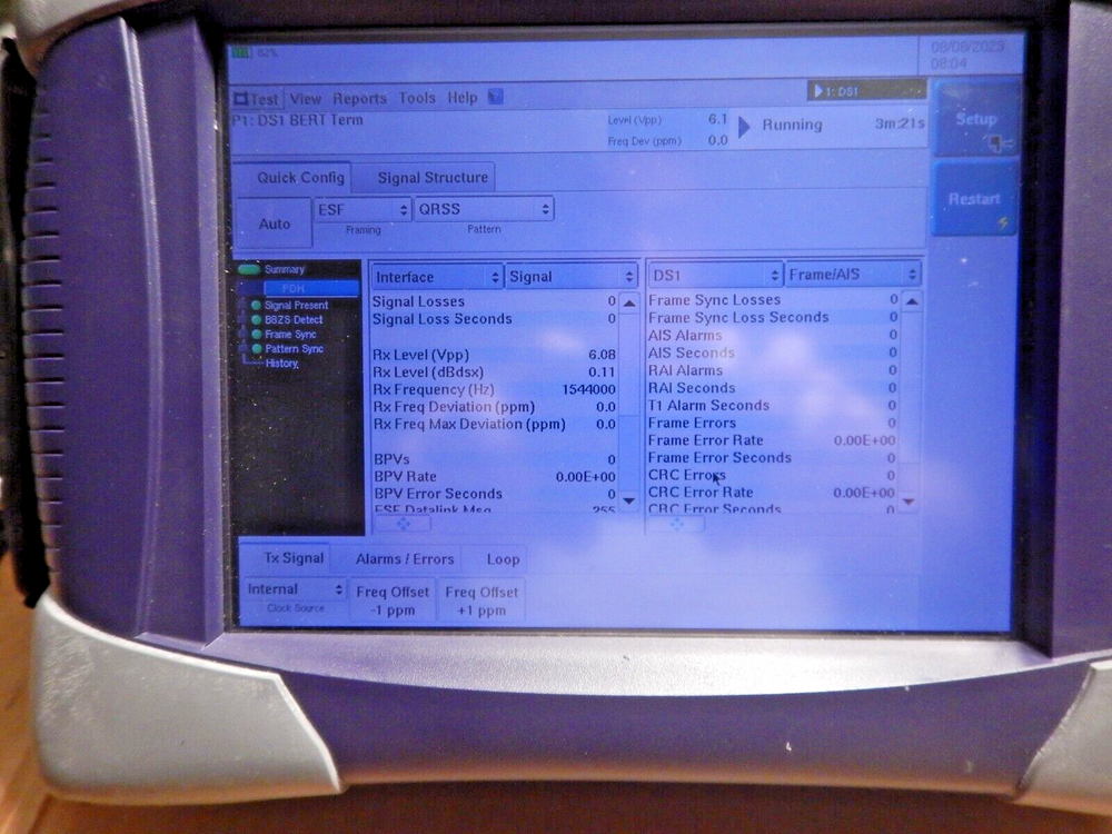 JDSU T-BERD 6000A MSAM C0400 WAN LAN Ethernet Tester 6000A