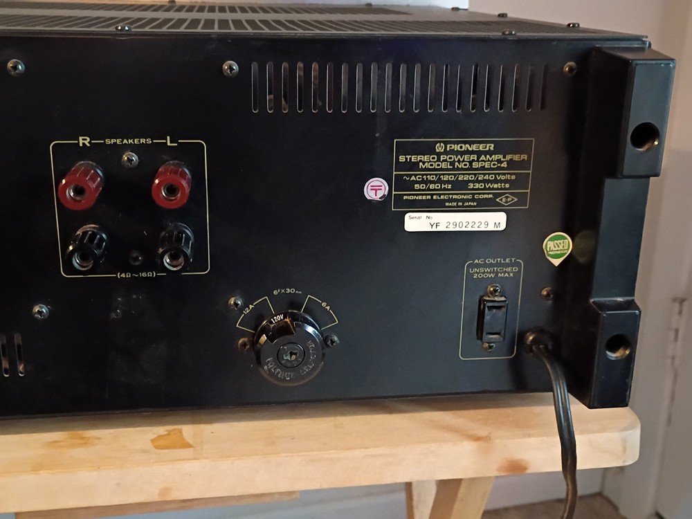 pioneer spec 4 power amp