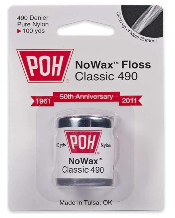 Poh Dental Floss Unwaxed, 100 Yard- 4 Pack