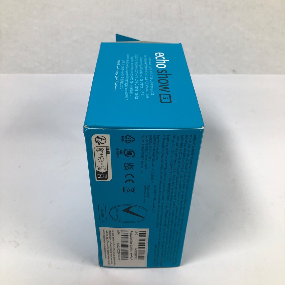 Amazon Stand for Echo Show 5 (3rd Gen) - Glacier White