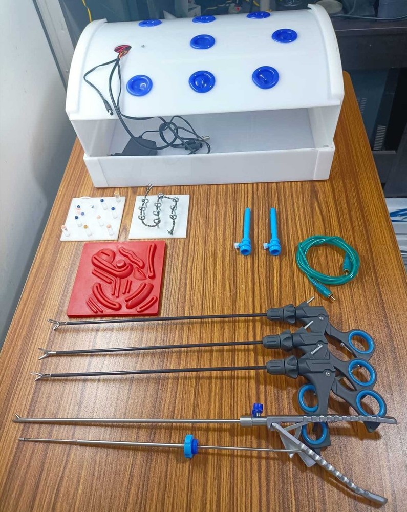 Laparoscopic Virtual Endotrainer Rectangular Shape with 5 Basic Training Set