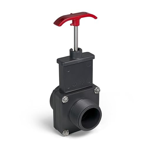 Above Ground Pool Gate Valve - 1 1/2 inch - Dual Threaded Shut Off Slice