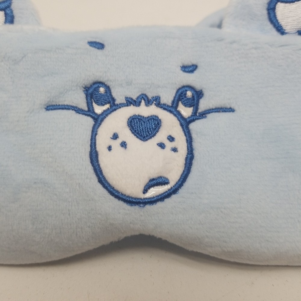 Care Bears Grumpy Bear Sleeping Eye Mask Embroidered Fuzzy