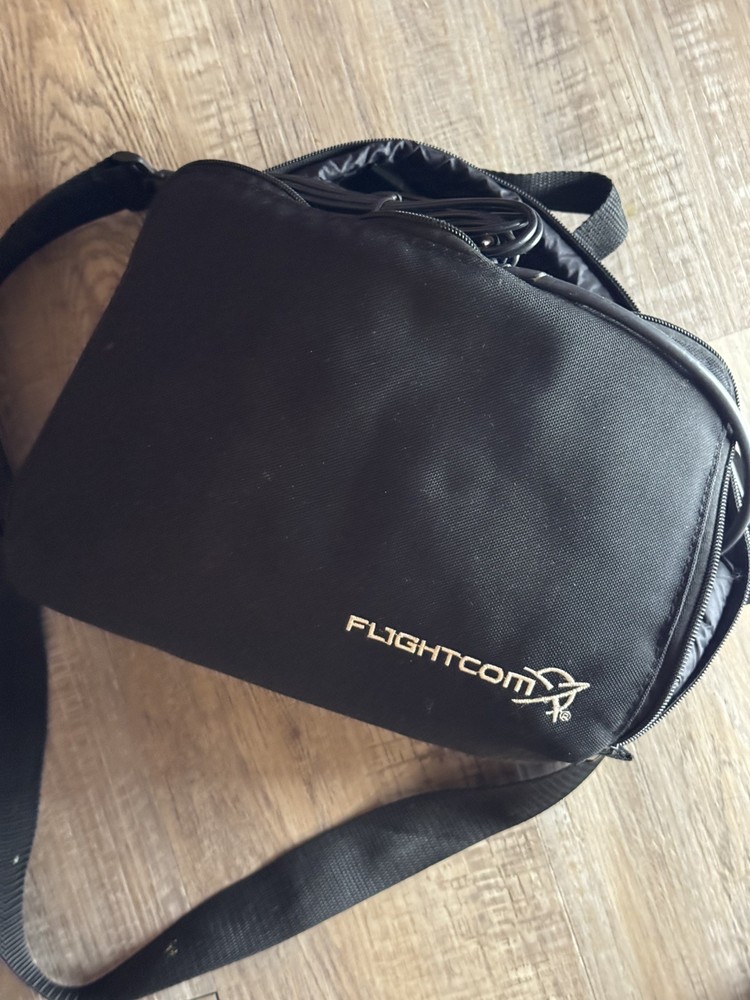 FLIGHTCOM E-13 ANR Active Noise Reduction Military Aviation Headset *untested*