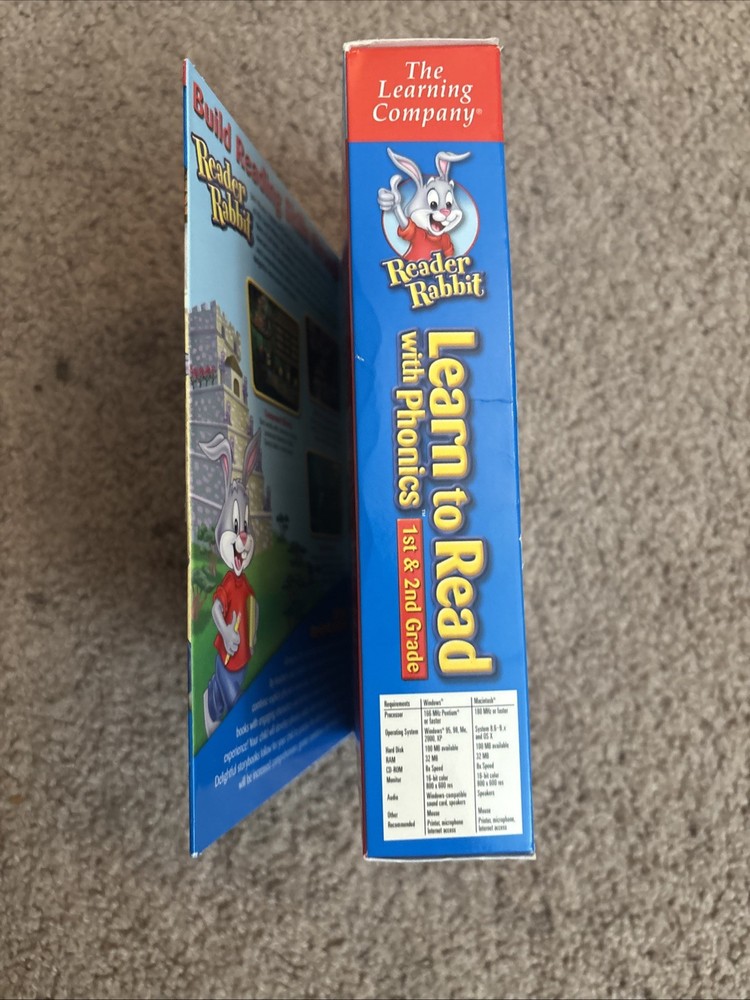 Reader Rabbit Learn to Read with Phonics! 1st & 2nd Grade for PC, Mac New Sealed