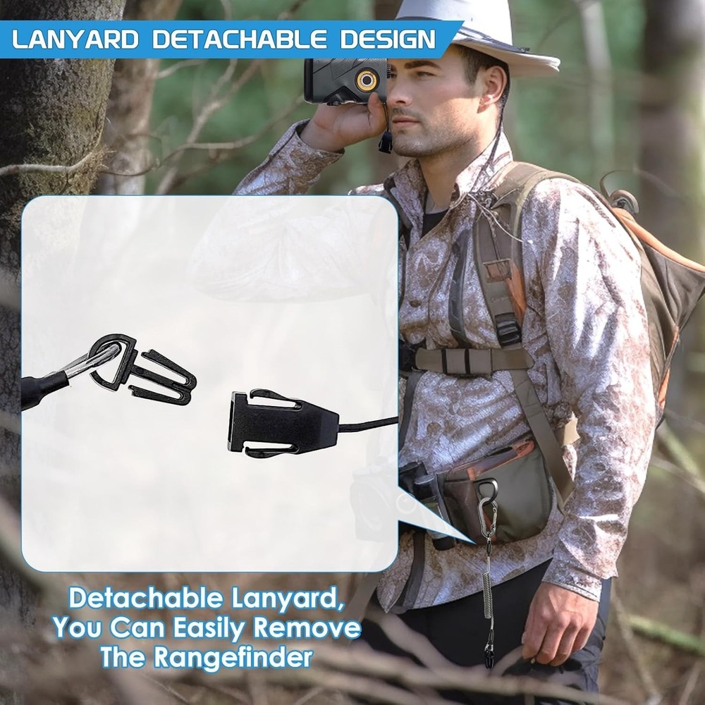Lightweight Waterproof Rangefinder Tether - Stretchable Lanyard for Adventurers
