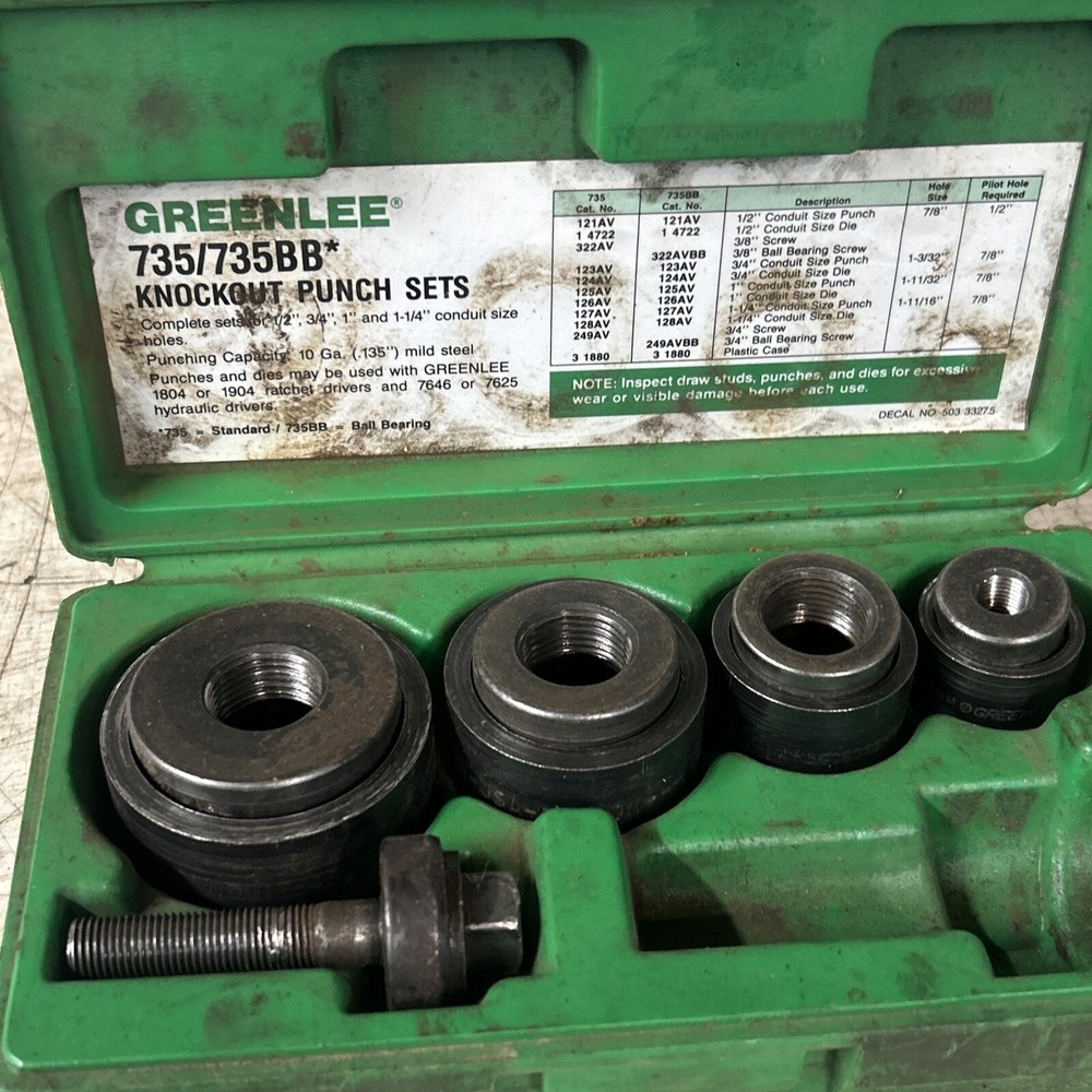 Greenlee 7235BB Slug Buster Punch Set