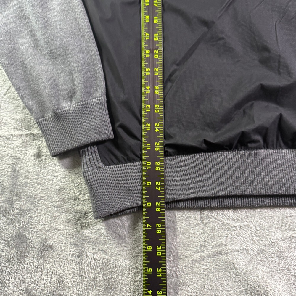 FootJoy Golf Pullover Half Zip Lightweight Sweater Athletic Blend Gray Black M