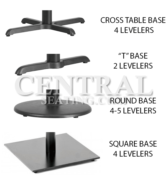 1.5"H Table Base Feet Leveler 24-Pack Black Plastic Stabilizer Wedges Leveling