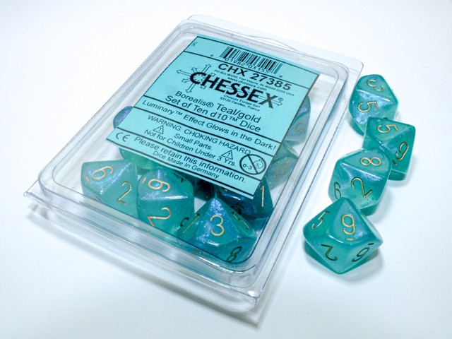 BOREALIS 10D10 TEAL/GOLD LUMINARY
