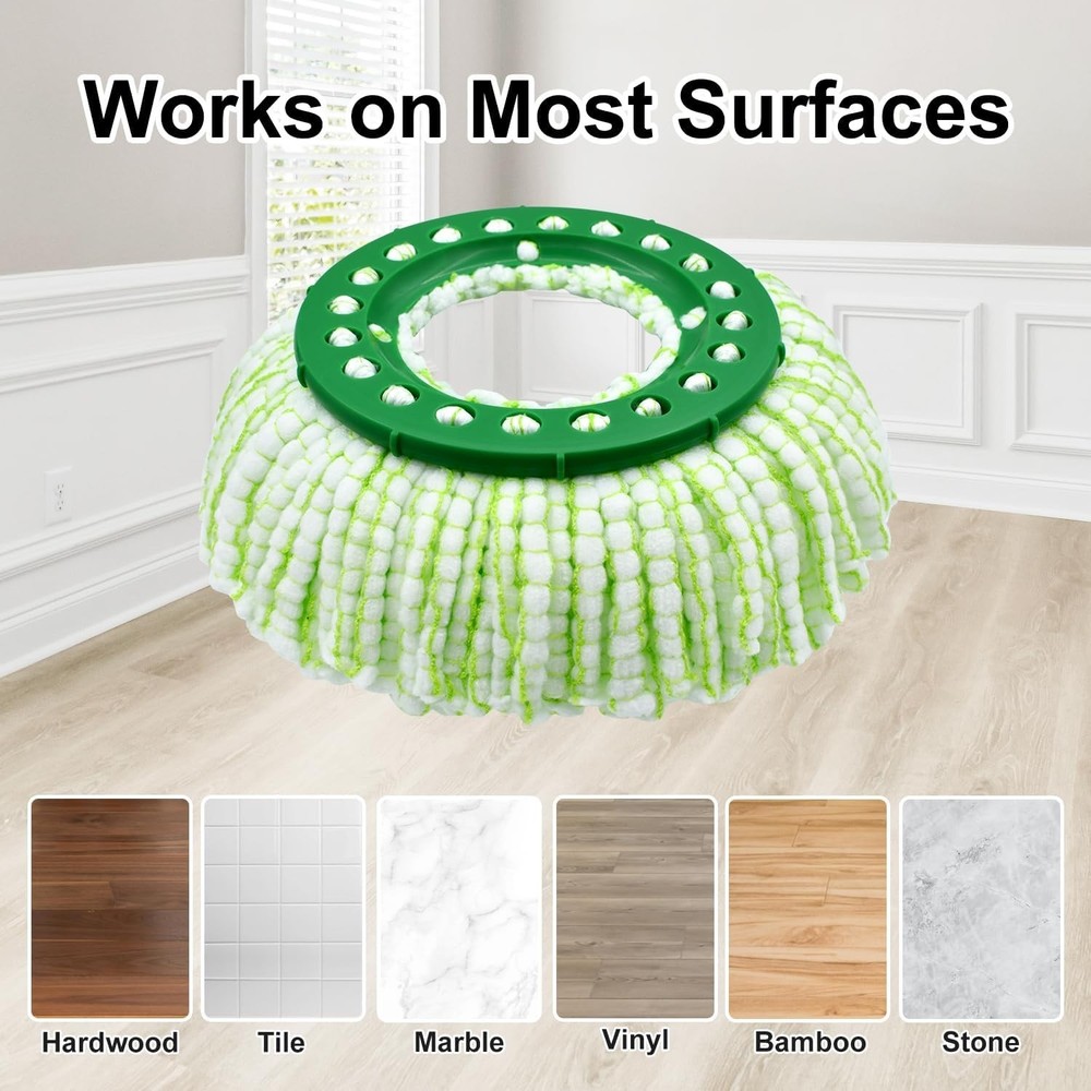Reusable Mop Head for Libman Tornado Spin Mop Thick Microfiber Spin Mop Refil...