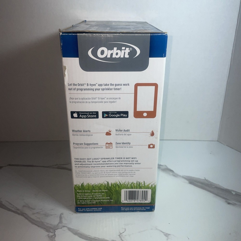 Orbit 57894 4-Station Outdoor Swing Panel Sprinkler System Timer with LCD Screen