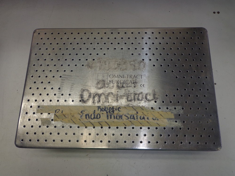 Omni-Tract Surgical Sterilization Container Tray Stainless Case Endoscopy