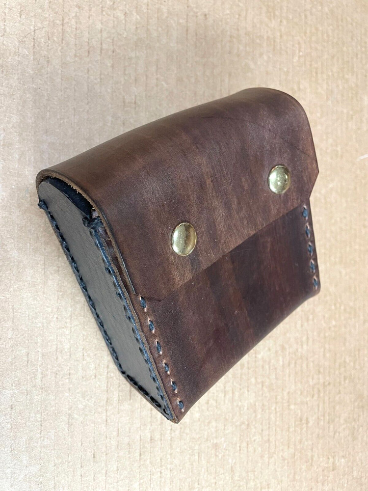 4" COAL MINING LEATHER ANENOMETER CARRYING CASE W/ BELT LOOP