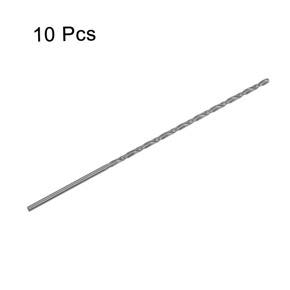 10Sets Extra Long Drill Bits 2mm HSS High Speed Steel Drill Bit 100mm Length