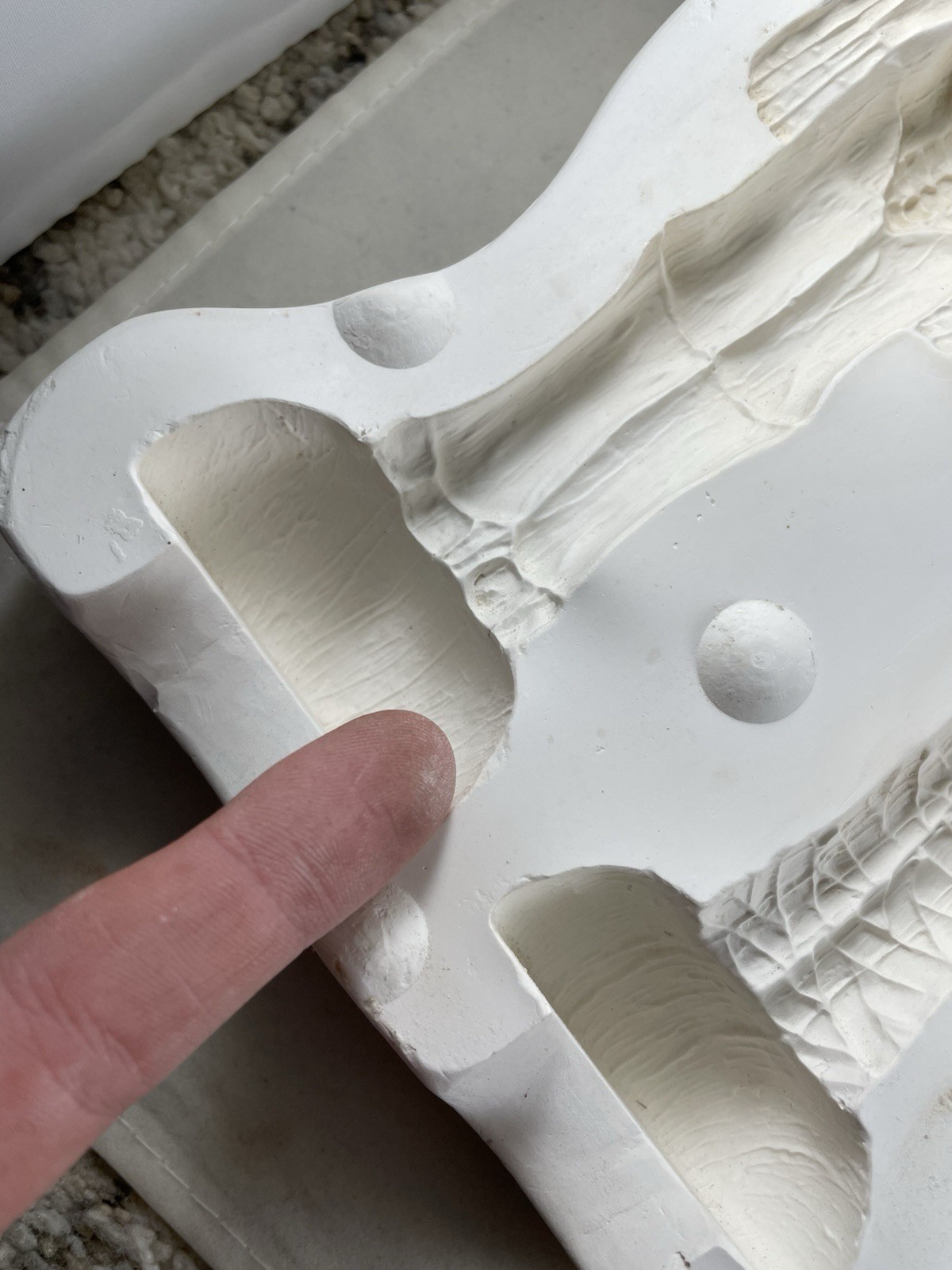 Nowell’s Inc Ceramic Casting Mold Skeleton & Mummy Figurine #NM-1797 Halloween