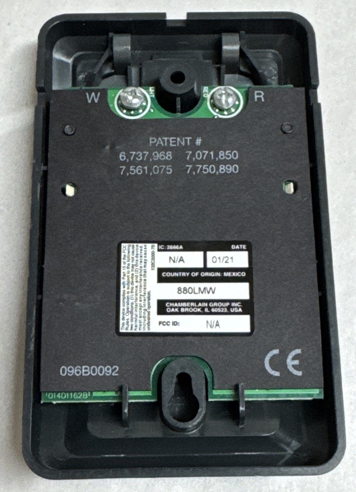LiftMaster 880LMW Wall Control Panel Security 2.0+ Chamberlain 41A7305-1
