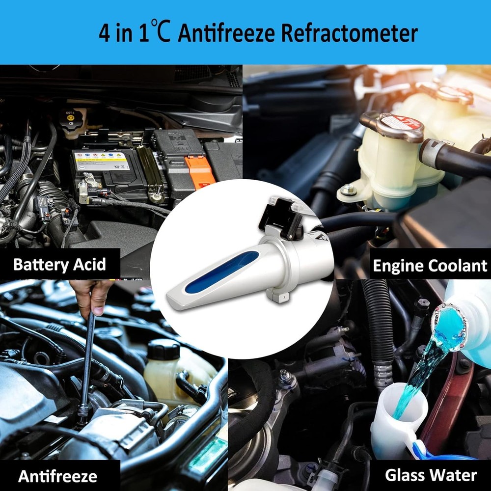 Antifreeze Refractometer 4-in-1 Coolant ℃
