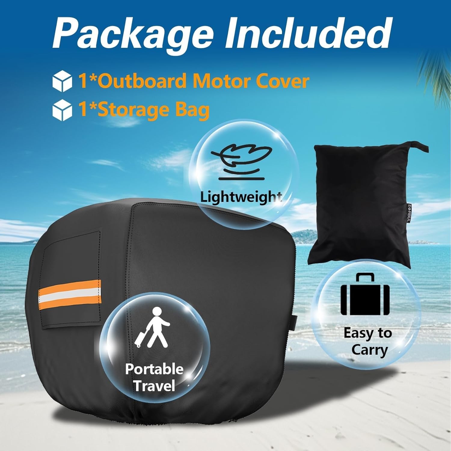 Outboard Motor Cover for Motor 50-115HP Waterproof Heavy-Duty Boat Engine New