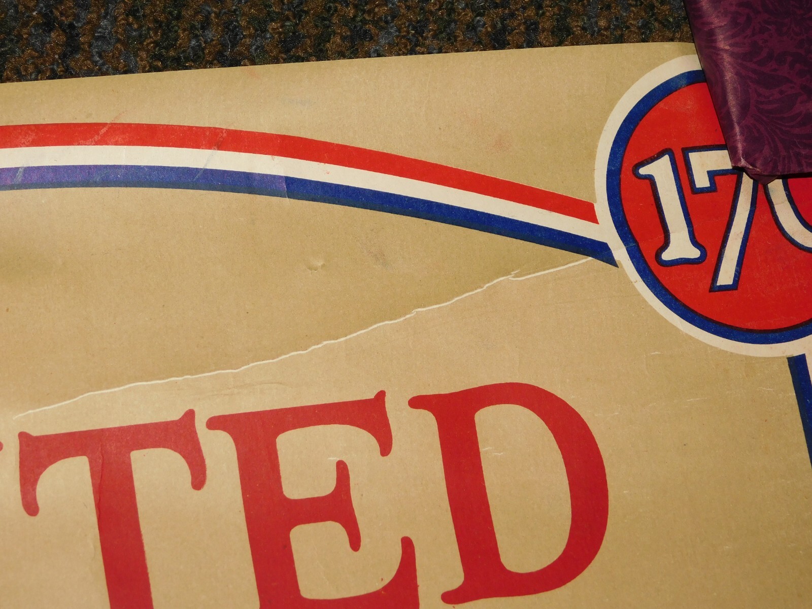 VINTAGE WWI WORLD WAR 1 UNITED WE SERVE YMCA YWCA WAR WORK CAMPAIGN 170 POSTER