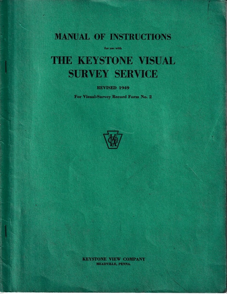1930's Keystone Telebinocular Test with Case - Version 38