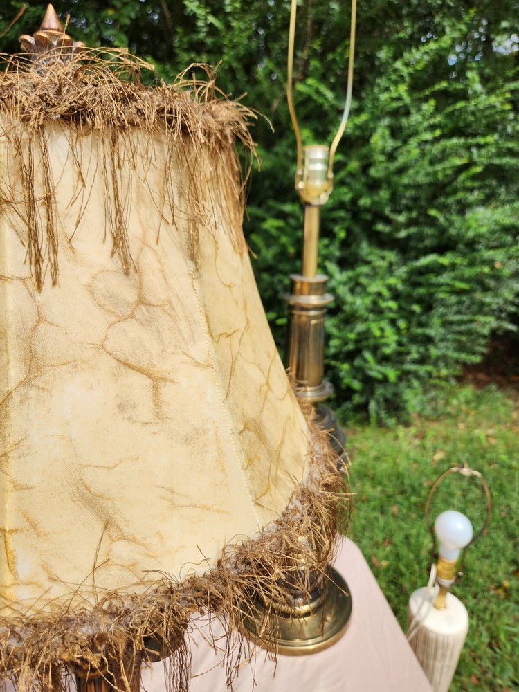 Baroque Style Bronzed Table Lamp