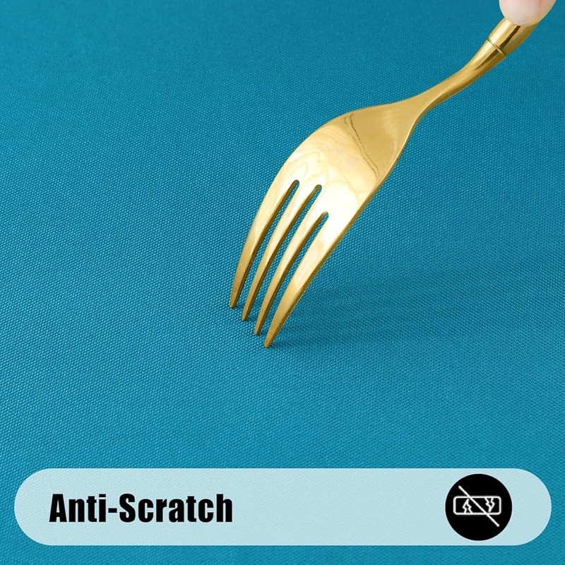 Waterproof Rectangular Tablecloth Reusable Anti-Scratch Polyester Dining Party