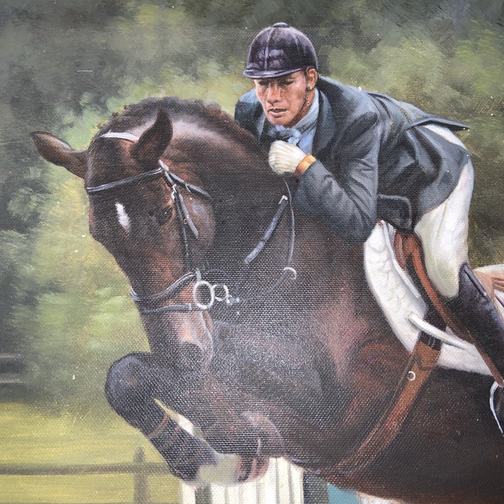 Bruce Davidson? Equestrian PRINT frameless Ron Sullivan 2003 16x20