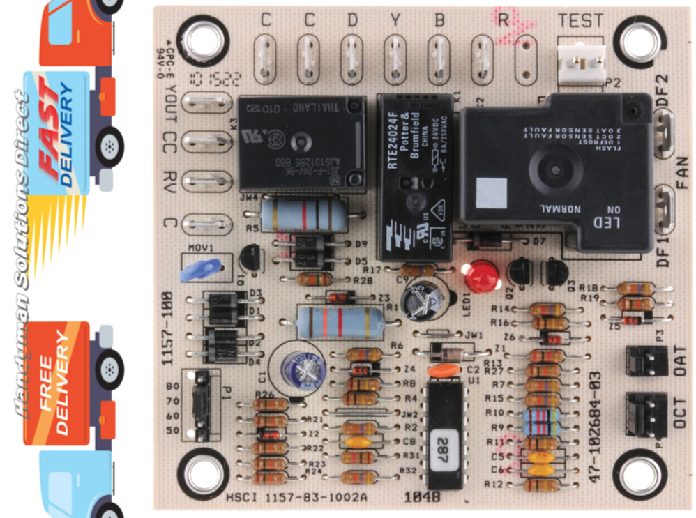 Rheem Ruud Defrost Control Board & Sensor 47-102685-03