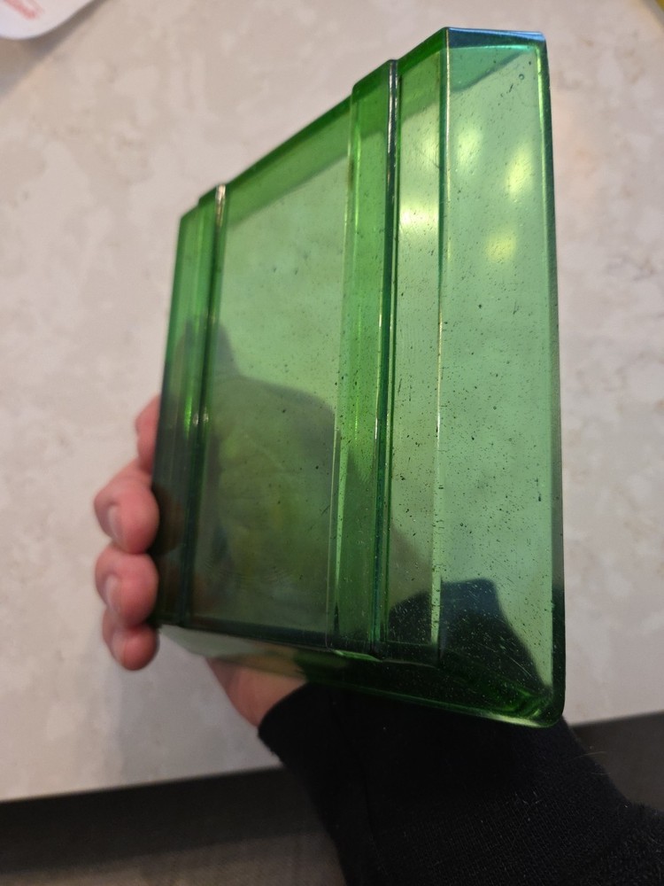 Vintage Emerald Green Darkroom Developing Tray. 6.75"×5.75"