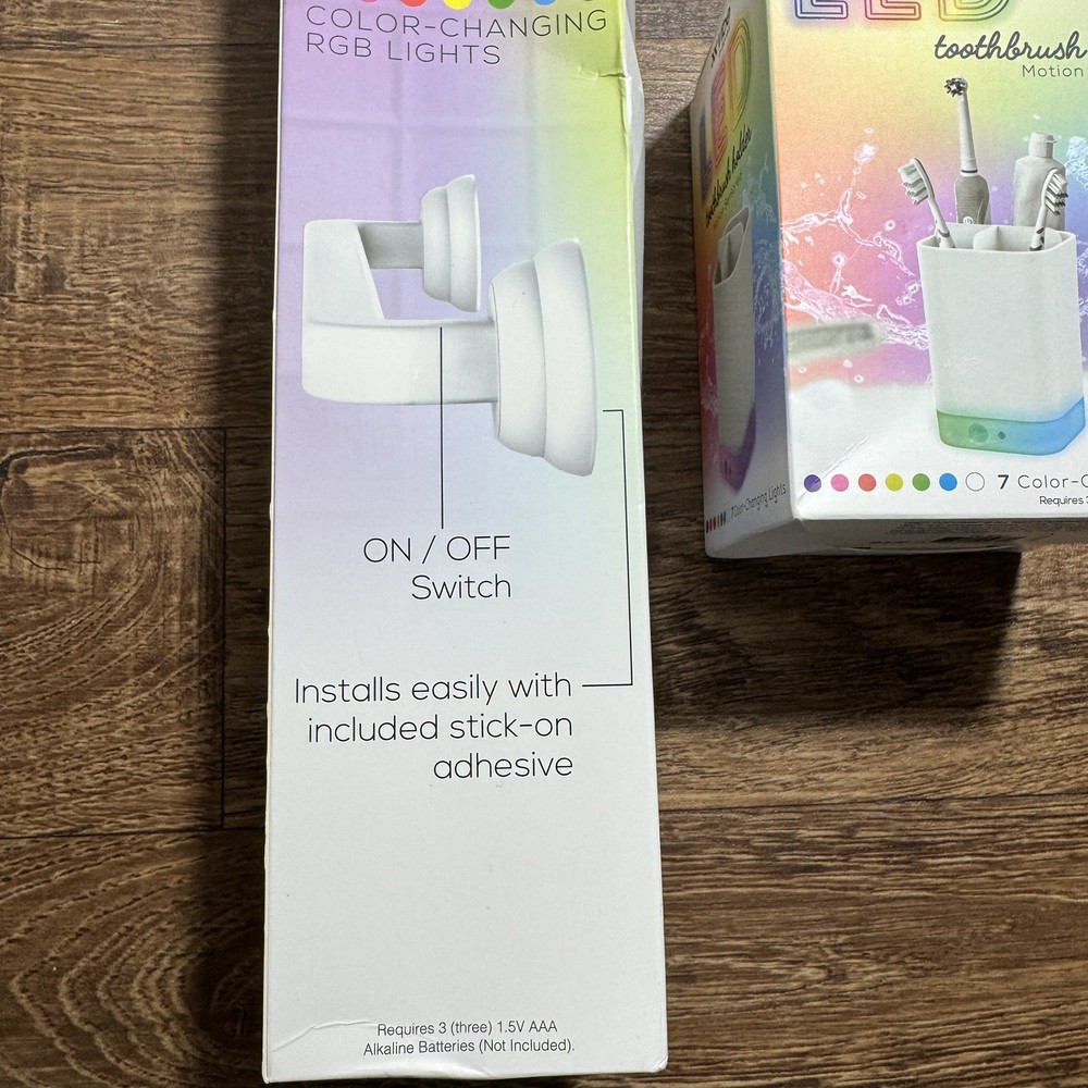 Vibe E-Ssential Led Towel Bar Holder & Toothbrush Holder Set