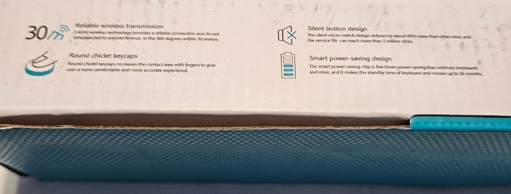 2.4G Wireless Connection Plug and Play Wireless Keyboard and Mouse Combo